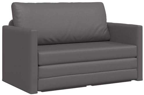 vidaXL Soffsäng Grå 124 x 71 x 78 cm Konstläder