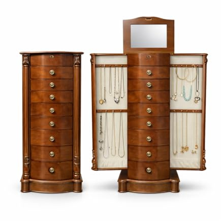 Hives and Honey Elizabeth Jewelry Armoire, Walnut