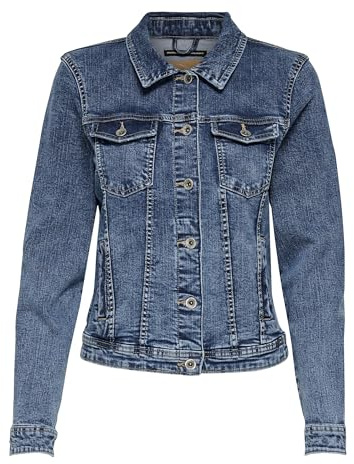 ONLY Veste en Jean ONLTIA Veste en Jean Medium Blue Denim 38 Medium Blue Denim 38