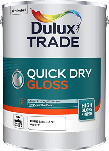 Dulux Trade Quick Dry Gloss 5L - Pure Brilliant White