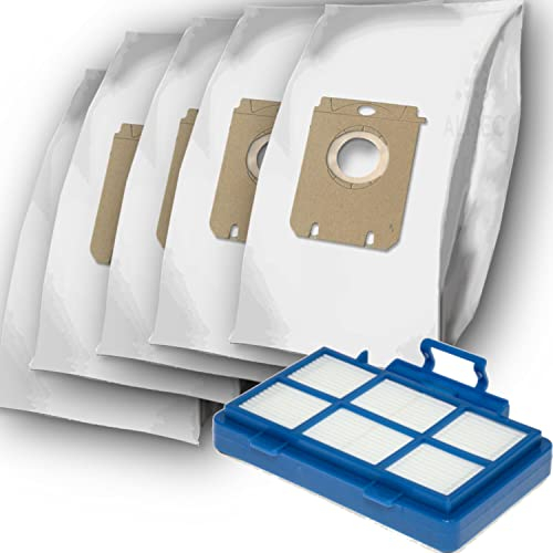 10 Staubsaugerbeutel + 1 Filter kompatibel mit Philips PowerGo Serie FC8240 - FC8299 CP0538/01 Hepafilter Vlies Beutel