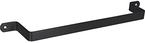 Technik Team Porta asciugamani bagno Brimo LA 325 mm, larghezza 345 mm, supporto per asciugamani da parete, in acciaio nero opaco