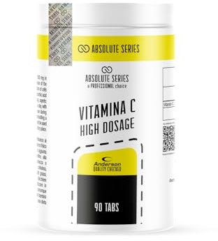 anderson VITAMINA C 1000 mg HIGH DOSAGE PURA • 90 Compresse • absolute series • made in italy