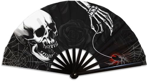 Infinity Republic Black Rose X-Large Clacking Hand Fan