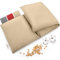 smøla Cojín de huesos de cereza grande para microondas, 3 cámaras, 47 x 19 cm, cojín de granos para espalda, cuello y hombros, 850 g, huesos de cereza, calentador de riñones, bolsa de calor natural,