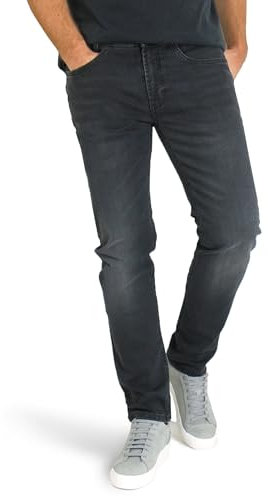 MAC Jeans Herren Arne Pipe Jeans, H990 Stonewashed Black