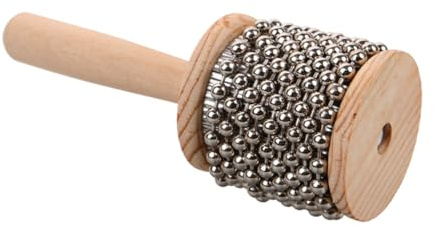 DECORNIJIA Strumento Percussione Cabasa in Legno e Inossidabile Giocattolo Musicale Cognitivo Creativo per Sviluppo Abilità Musicali e Duraturo