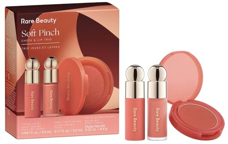 Rare Beauty Soft Pinch Cheek & Lip Trio - Matte Blush, Mini Liquid Blush and Mini Tinted Lip Oil