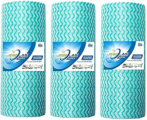 Jebblas dish cloths disposable cloth roll jay clothes all purpose cloths j cloths for kitchen all purpose cleaning cloth 3 Roll Green