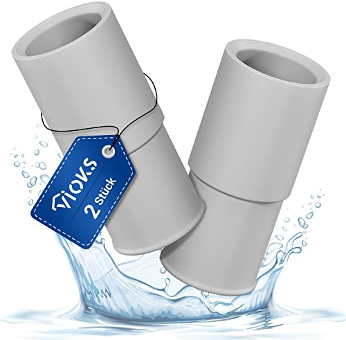 VIOKS Set 2 x Tvättmaskin Dräneringsslang Adapter 21 Till 19 mm Ø – Vattenslang Adapter Avloppsadapter