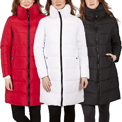 Trespass Womens Padded Jacket Longer Length Deep Collar Faith