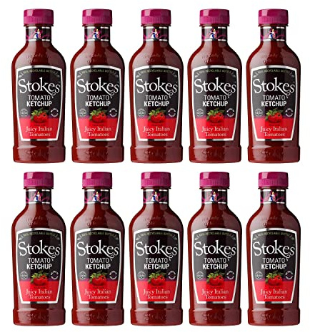 Stokes – Real Tomato Ketchup in Squeezy Bottle 485g - Pack of 10