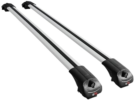 Kompatibel med Mercedes EQB (X243) 2021-2026 ACE-1 Modell tvärbalkar för takräcke Aluminium grå 2 styck
