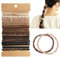 Haargummi Damen, 20 Stück Boho Haargummis Armbänder Geflochtene Haarbänder Elastische Damen für Damen und Mädchen, Stretch Pferdeschwanz Haargummi für Dünnes Dickes Mittleres Langes Haar
