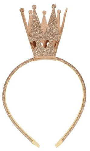 Qinsky Bandeau Couronne Brillant,Couronne Princesse Fille Bandeau de Princesse Hairband Princesse pour cheveux - Pour fille, fête, décoration, anniversaire