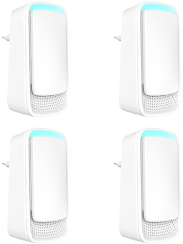 Luftreiniger Ozongenerator Geruchskiller, 4 Pack Plug In Air Purifier Negativ Ionen Luftreiniger für Büro, Zimmer, Badezimmer, Haustiere