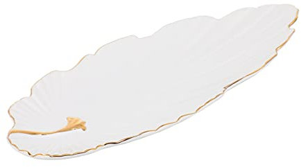 BESPORTBLE Assiette à Sushi Céramique Design Plat Décoratif pour Présentoir Élégant pour Accessoires Assiette à Dimsum et Snack