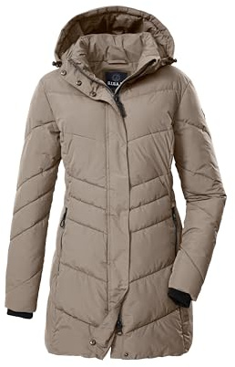 G.I.G.A. DX Mujer Parka acolchada/parka funcional con capucha con cremallera GW 60 WMN QLTD PRK, sand, 48, 43530-000