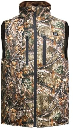 G-HEAT - Gilet Chauffant Camouflage Mixte | Coupe-Vent Déperlant | 5 Zones de Chaleur | Autonomie jusqu’à 7h (FR/ES, Alpha/lettres, L, 3TG, Taille normale, Taille normale)