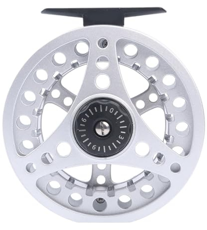 1 st 3-8WT flugrulle stor aluminium flugfiskerulle handnitad fiskerulle (SLIVER REEL_3000 SERIES)