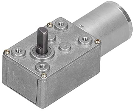 Marhynchus Snäckväxelmotor DC24V Aluminium Mässing Växellåda Motor 150RPM Självlåsande Fönsteröppnarmotor för Dörröppnare Minivinschar och Mekanisk Utrustning