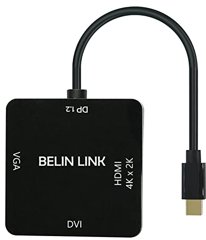 Adaptador Mini DP a HDMI VGA DVI, adaptador Mini DisplayPort a VGA para Surface Pro 6, 5, 4, 3, convertidor Thunderbolt a DVI para Mac, MacBook Pro, aire, HDMI Surface Book a TV, proyector, monitor..