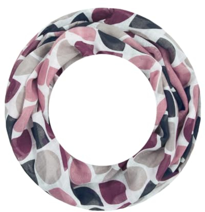 Majea Loop Schal Damen Schlauchschal Halstuch schmaler Loopschal (880052) (weinrot 5)