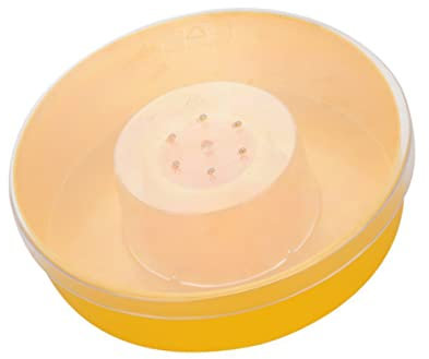 Yardenfun Bienenfutterspender Runde Schüssel Bienenfutterschale Aus Kunststoff Bienenbedarf Fütterung Für Imkereiwerkzeug Wasserfutter Für Bienen