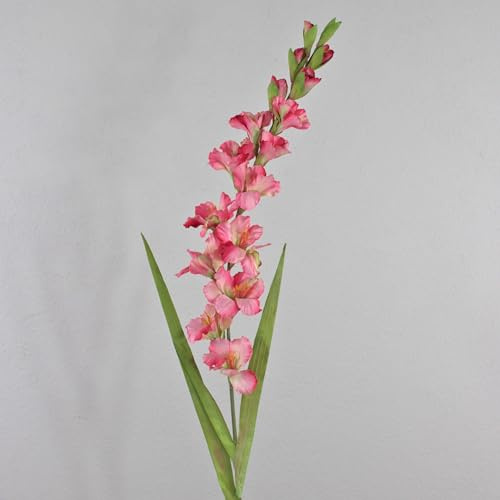 artplants.de Konstgjord gladiolus THEOPHORA, rosa-grön, 110 cm