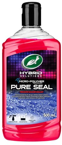 Turtle Wax Pure Seal – Easy Shine and Protection Spray for Cars, Use with Pressure Washer Foam Gun, Water-Repelling Finish, Bubble Gum Scent - 500ml