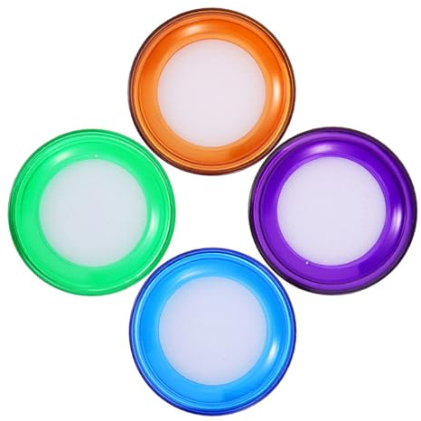 MAGICLULU 4 Pcs Finger Moistener Sponge Cup Set for Office Cash Counting, Desktop Wet Sponge Pads Water-Absorbent Finger Tips, Suitable for Document Handling and Bill Sorting