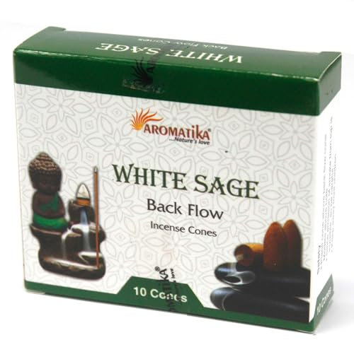 Ancient Wisdom Aromatica Backflow Incense Cones - White Sage