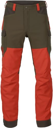 Härkila Wildboar Pro wasserdichte Sauenschutzhose EN ISO 13688 zertifiziert für Herren Orange mit Gore-Tex® - Membran - Sauenschutz Hosefür die Drückjagd, Größe:60