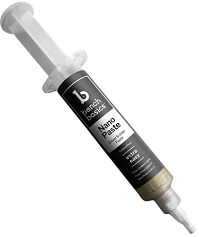 NANO Paste, Medium (70%) Silver Solder Paste w/Dispensing Syringe, 1/4 ozt