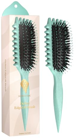 Bounce Curl Define EdgeLift Brush, 5-in-1 Tool for Effortlessly Defined Curls, Waves & Coils, Reduces Frizz - Teal