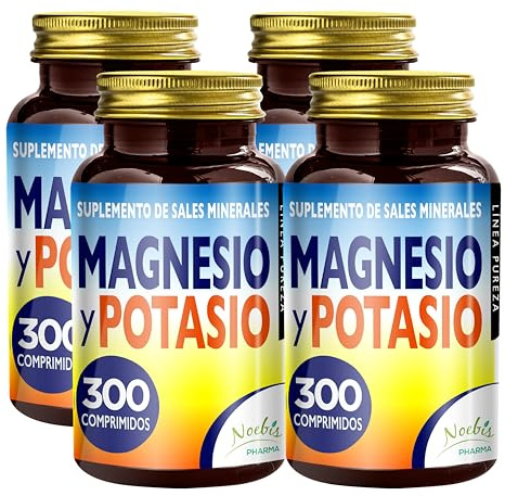 Magnesio y Potasio 1200 Comprimidos - Citrato de Magnesio y Citrato de Potasio - Contra el Cansancio y la Fatiga Física, Calor, Sales Minerales Orgánicas de Alta Asimilaridad