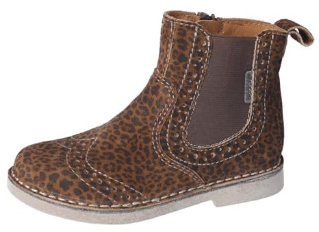 RICOSTA Mädchen Stiefel Dallas, Kinder Boots, Weite: Mittel, lose Einlage, Chelsea Boots, reißverschluss, Booties, Kurzstiefel, Kastanie (280), 32 EU