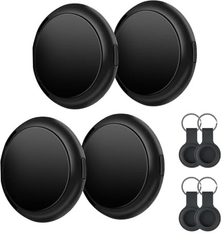 4 Pack Air Tracker Tags, Item Finder Smart Tags Works with Apple Find My App (iOS Only), Air Tracker for Keys,Luggage,Wallets