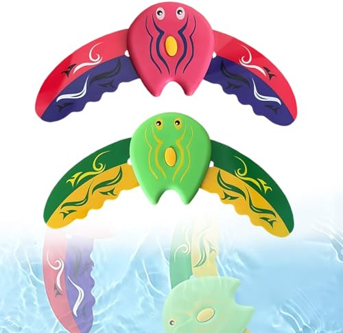 LACHT 2 Pieces Fish Swimming Pool Toy, Water Toy Children, Pool Toy, Diving Rings for Children, Diving Toy, Water Toy for Swimming Pool, Underwater Glider,wasserspielzeug kinder outdoor