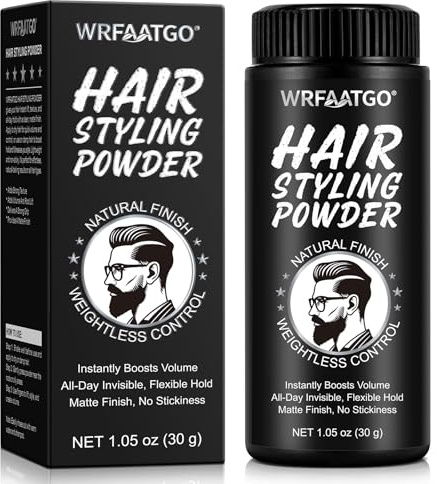 Volumen Puder Haare 30g, Hair Styling Powder mit Matt Effekt, Haarpuder Männer Frauen,Volumen Haarpuder Matt Effekt, Unsichtbares Trockenshampoo, Anti-Fett & Strukturgebend, Sofortiges ohne Rückstände