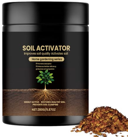Rivitalizzante per Terreno | Fertilizzante Biologico Idrosolubile e Pratico da 280g,Attivatore per Terreno di Piante e Fiori,per Prato Giardino Orchidea Ortensia Begonia