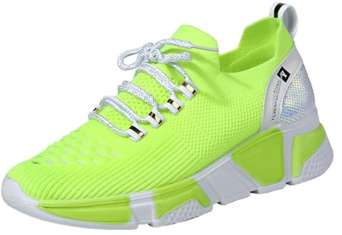 Sneakers Women, Ginnastica Tradizionali da Donna Scarpe Tradizionali in Pizzo Ginnastica Traspiranti in Rete Scarpe Sportive Eleganti Scarpe per Il Tempo Libero Scarpe Sportive (Green 40)
