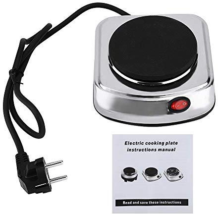 Mini réchaud électrique 500W, chauffe-café à plaque chauffante (prise UE 220-240V)