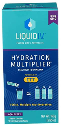 LIQUID IV Acai Berry Hydration Multiplier Electrolyte Drink Mix, 5.65 OZ