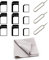 KINHARD 3 Stück SIM Karten Adapter Kit, 4 in 1 SIM Karten Konverter Kit, mit Auswurfnadel, Reinigungstuch, Steckplatz für SIM Kartenhalter Schwarz, für die Meisten Mobiltelefone und Laptops