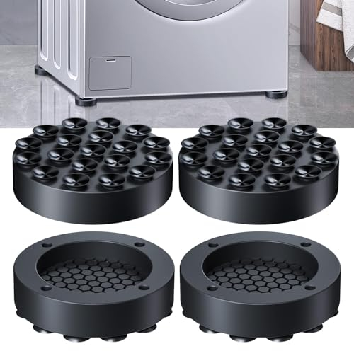 Schwingungsdämpfer Waschmaschine, 4 Stück Waschmaschinen Untergestell Unterlage Antirutschmatte Waschmaschine Füße Matte, Antivibrationsmatte Waschmaschine Anti Rutsch Pads Waschmaschinen Dämpfer