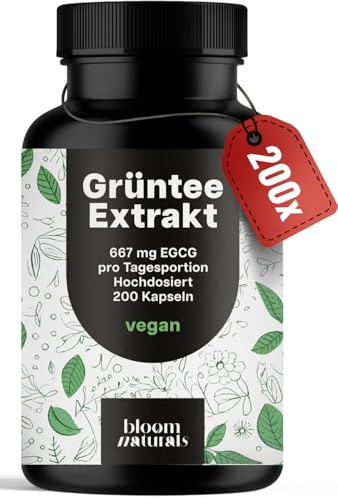 Extracto de Te Verde, 200 Cápsulas Veganas, 667 mg EGCG