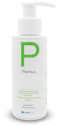 NT Labs Plantus, Fertiliser for Aquatic Plants, Plant Nutrition for Aquarium Plants, Suitable for Estimative Index Dosing, Aquascaping Essential, For Freshwater Aquariums. (95ml - Treats 2714L)