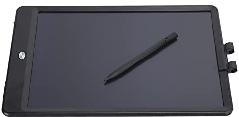 Zunate LCD-skrivbord, 10-tums LCD-skrivtavla Färgglad Skärm Tjock Färgglad Handstil Doodle Board Elektronisk Klottertavla Ritbräda för Barn (Svart)