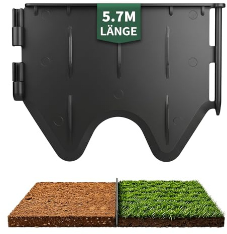 Forever Speed 5.7M Bordura per Giardino ​Flessibile,Bordi per Aiuole Giardino Plastica, Bordatura per Giardino per Giardini, Prati, Aiuole, Sentieri (38)